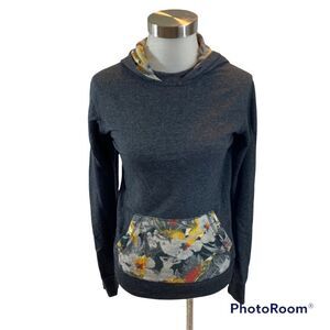 On the Byas Ladies Hawaiian Girl Tropical Print Sweatshirt Hoodie Size Small